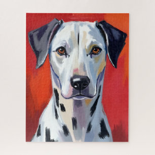 Quebra-cabeça Cão de pintura dálmata Pet aquarela