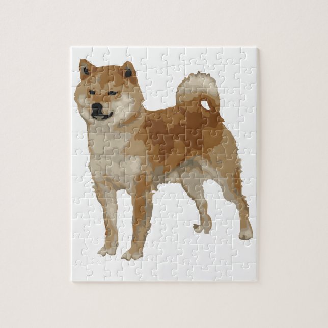 Quebra-cabeça Cão de Shiba Inu (Vertical)