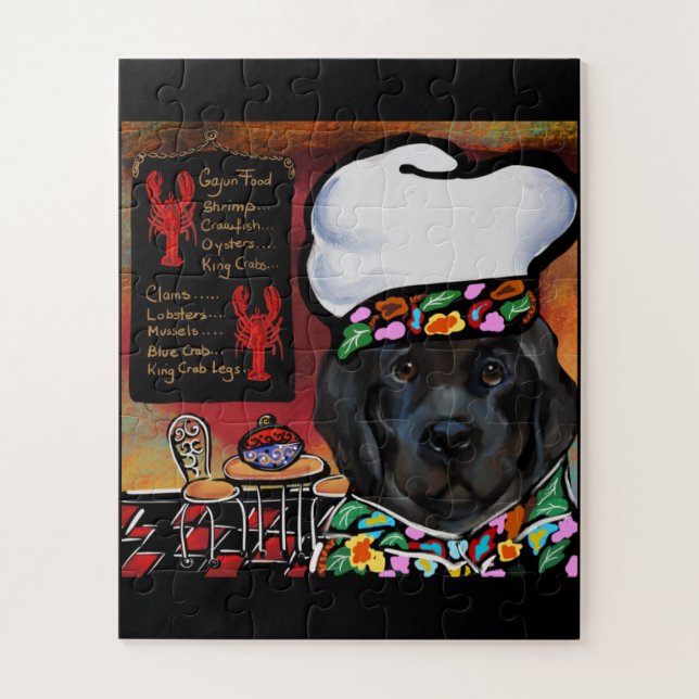 Quebra-cabeça Cão de Terra Nova                (Vertical)