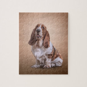 Quebra-cabeça Cão engraçado de tiragem de Basset Hound