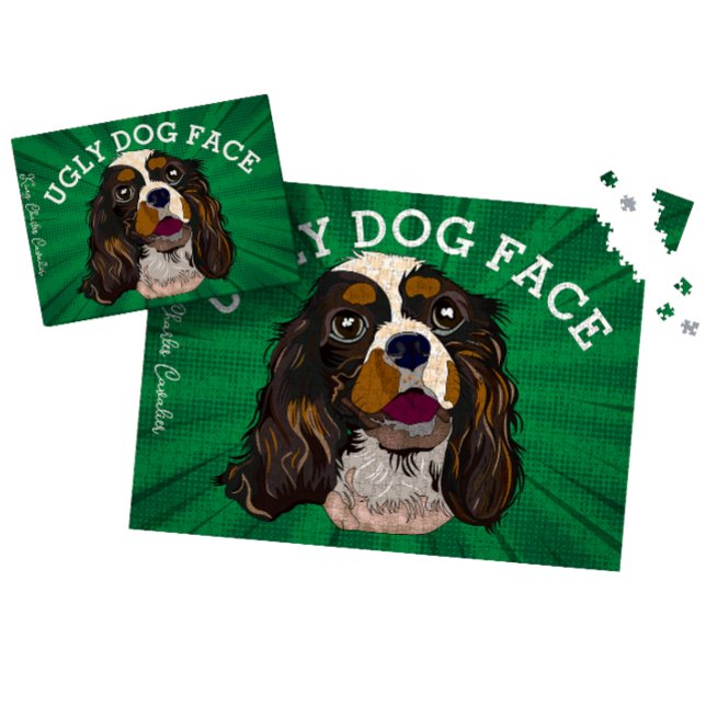 Quebra-cabeça Cão feio do Rei Charles Cavalier 1000 (Criador carregado)