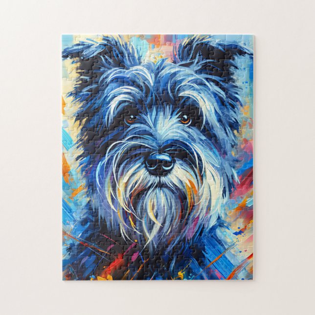 Quebra-cabeça Cão Glen of Imaal Terrier Impressão Acrílica | Col (Vertical)