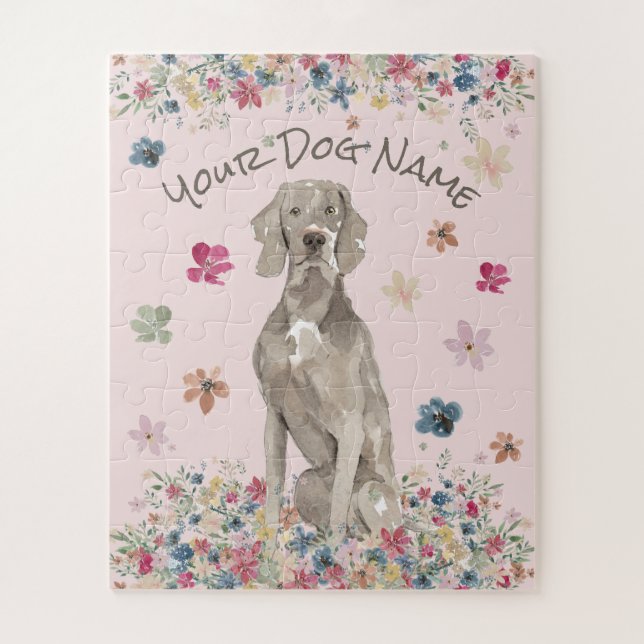 Quebra-cabeça Cão Grande Weimaraner Vorstehhund (Vertical)