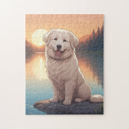 Quebra-cabeça Cão Grandes Pirenéus