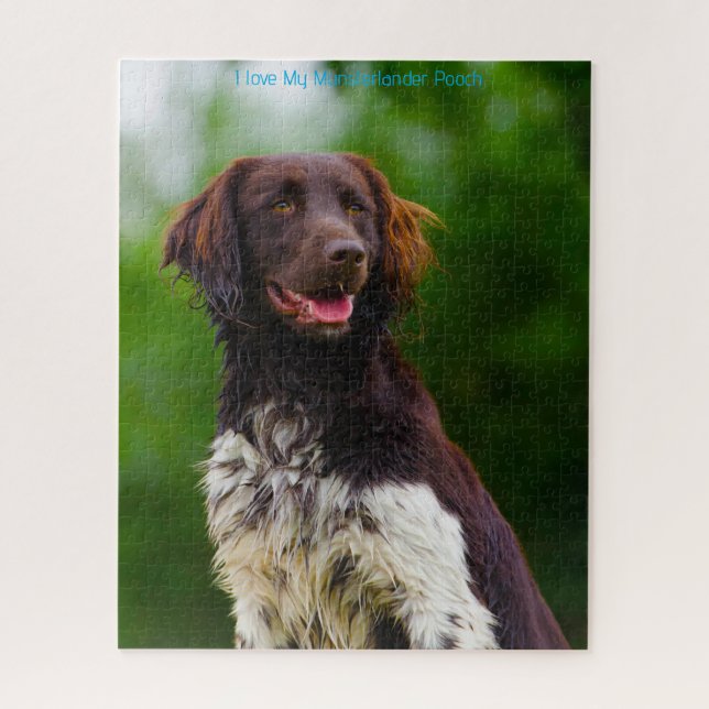 Quebra-cabeça Cão Munsterlander. (Vertical)