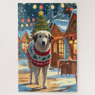 Quebra-cabeça Cão Pastor da Anatólia Natal Neve Férias