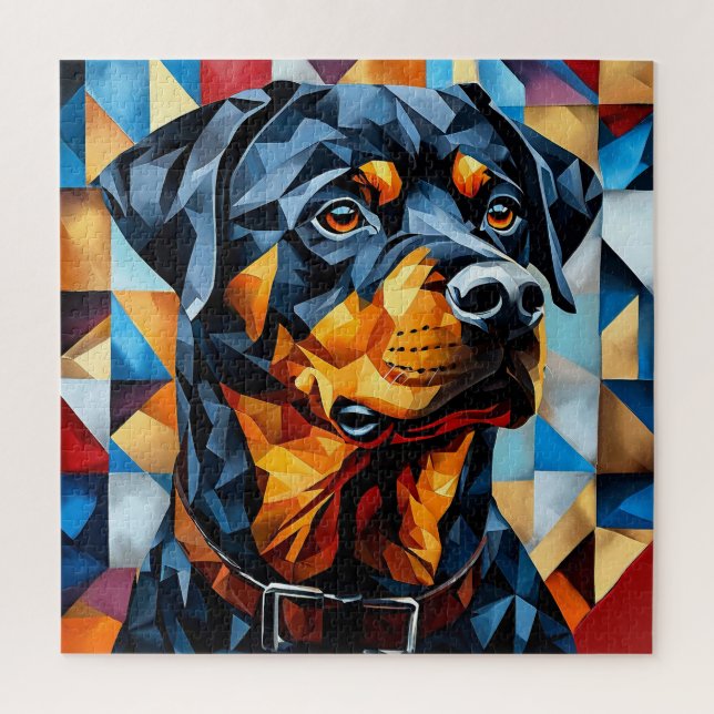 Quebra-cabeça Cão Rottweiler (Vertical)