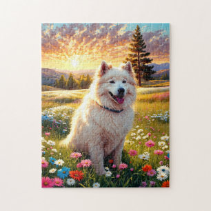 Quebra-cabeça Cão Samoyed