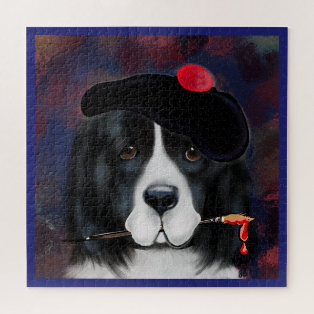 Quebra-cabeça Cão Terra Nova (Horizontal)