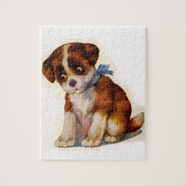 Quebra-cabeça Cãozinho adorável dos anos 30 n.º 2 (Vertical)