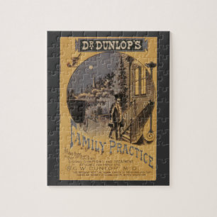 Quebra-cabeça Capa de Livro Antigo Doutor Dunlop's Prática Famil