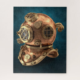 Quebra-cabeça Capacete Antiquado de Mergulho no Mar Profundo