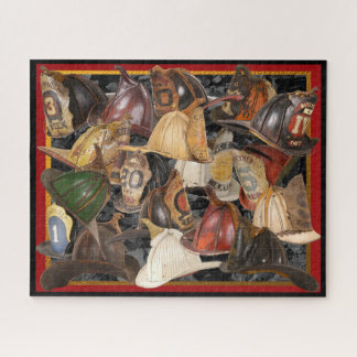 Quebra-cabeça Capacetes de Bombeiros de Antigos