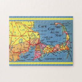 Quebra-cabeça Cape Cod Auto Map 11x14 Jigsaw Puzzle