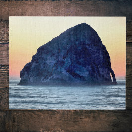 Quebra-cabeça Cape Kiwanda Haystack Rock em Sunset, Oregon