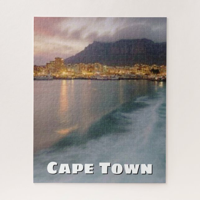 Quebra-cabeça Cape Town Viagem Vintage Retro (Vertical)