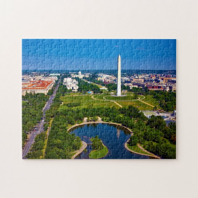 Quebra-cabeça Capital do Estado de Washington DC. (Horizontal)