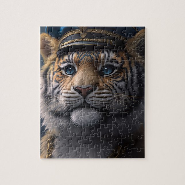 Quebra-cabeça Capitão Piloto Tigre (Vertical)