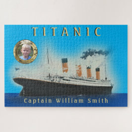 Quebra-cabeça Capitão Titanic de Entrega de Foto Personalizada