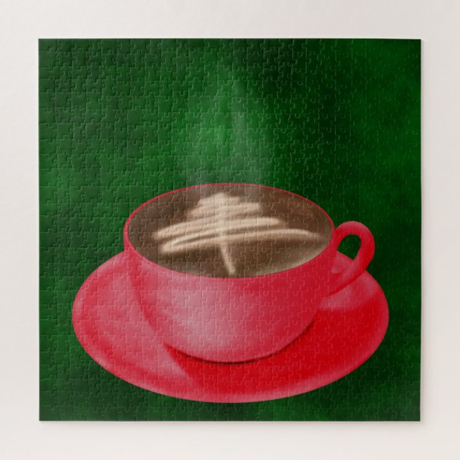 Quebra-cabeça Cappucccino Art Natal (Vertical)