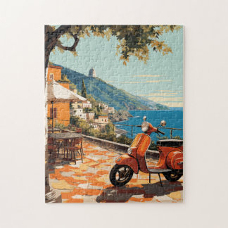 Quebra-cabeça Capri Amalfi Costa Itália Vintage
