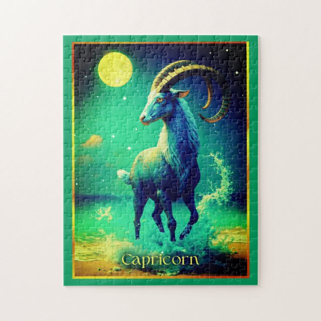 Quebra-cabeça Capricorn the Sea Goat Zodiac Sign (Vertical)