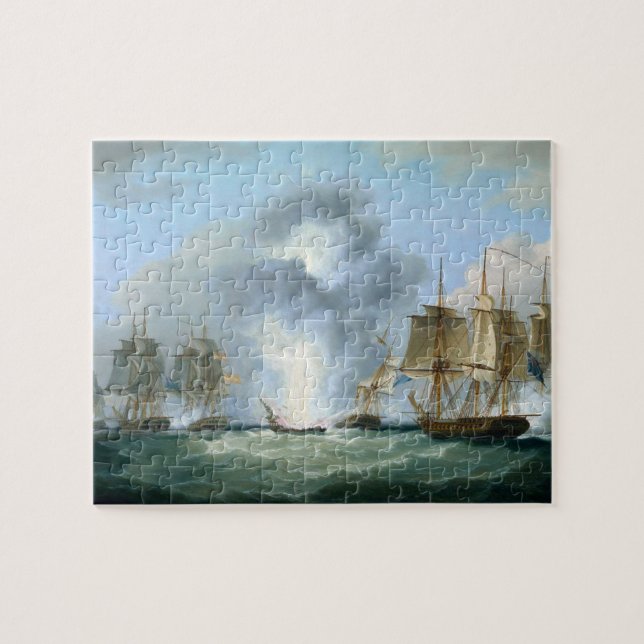 Quebra-cabeça Captura de navios de tesouro espanhóis 1804 (Horizontal)