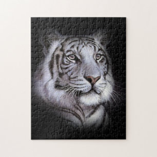 Quebra-cabeça Cara branca do tigre