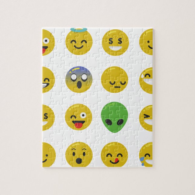 Quebra-cabeça Cara feliz Emoji (Vertical)