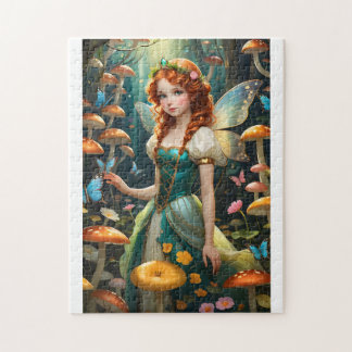 Quebra-cabeça Caráter de terra alegre adorável numa terra de fan