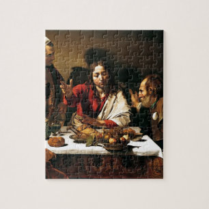 Quebra-cabeça Caravaggio - ceia em Emmaus - pintura clássica