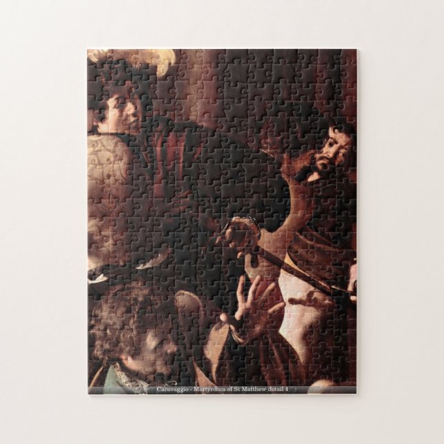 Quebra-cabeça Caravaggio - martírio do detalhe 4 de St Matthew (Vertical)