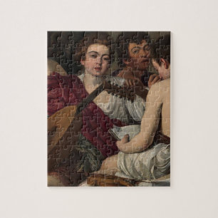 Quebra-cabeça Caravaggio - músicos - trabalhos de arte clássic