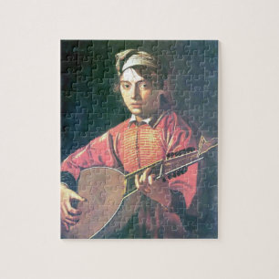 Quebra-cabeça Caravaggio- o jogador do alaúde