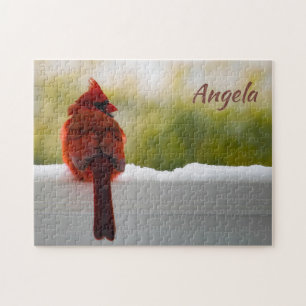 Quebra-cabeça Cardeal Masculino 14x11 desafiador