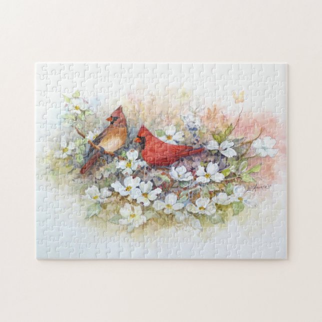Quebra-cabeça Cardinals and Dogwood Puzzle (Horizontal)