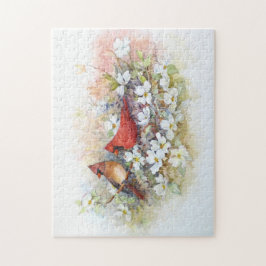 Quebra-cabeça Cardinals and Dogwood Puzzle