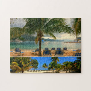 Quebra-cabeça Caribe colagem de praias
