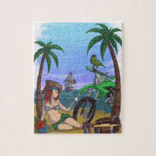 Quebra-cabeça caribe do pirata