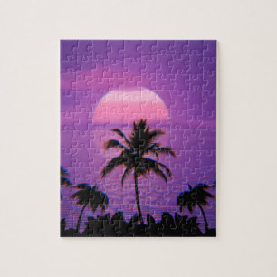 Quebra-cabeça Caribe estética solar Vaporwave Retro 80s 90s