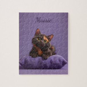 Quebra-cabeça Caricatura Tortoisesinferno Kitten em Púrpura