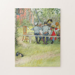 Quebra-cabeça Carl Larsson Café Da Manhã Sob O Grande Birch