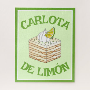 Quebra-cabeça Carlota de Limón, Limão mexicano, Fatia de Bolo