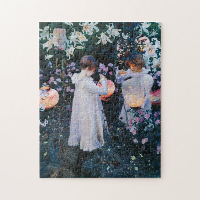 Quebra-cabeça Carnação, Lily, Lily, Rosa | John Singer Sargent (Vertical)