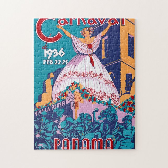 Quebra-cabeça Carnaval de 1936, 22-25 de fevereiro, Panamá (Vertical)