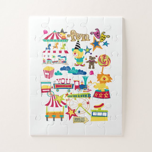 Quebra-cabeça Carnaval de Puzzles de Circo  (Vertical)