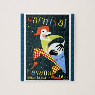 Quebra-cabeça Carnaval Havana Vintage Cuba Viagem Art