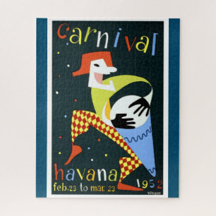 Quebra-cabeça Carnaval Havana Vintage Viagem Art