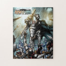 Quebra-cabeça Carne e design de aço V1