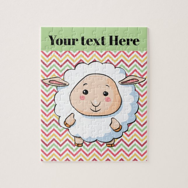 Quebra-cabeça Carneiros brancos (Vertical)